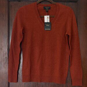 NWT Charter Club XS Cashmere V-Neck Sweater